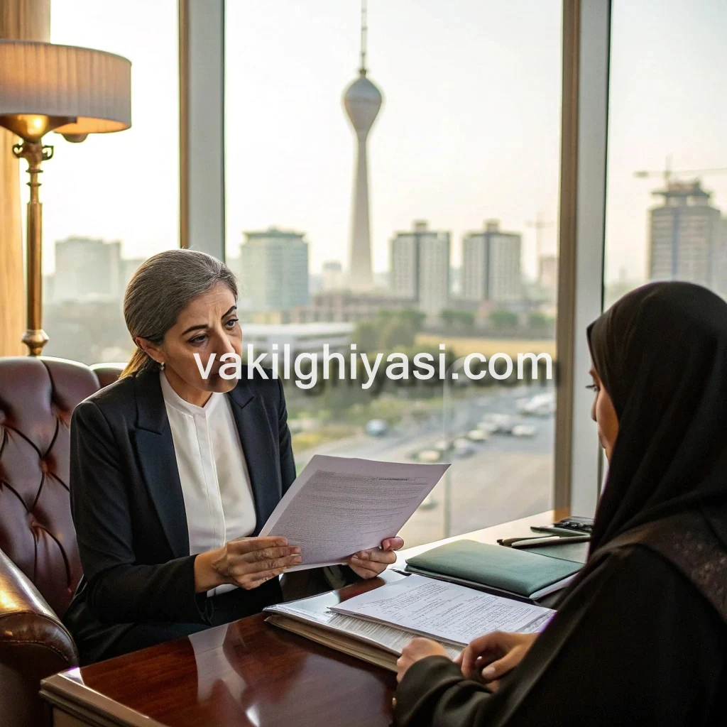 عکس مژگان قیاسی وکیل ملکی خانم برای خرید و فروش ملک در تهران شهرک غرب